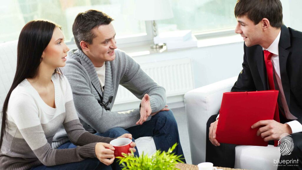 What is a conveyancer? The conveyancer asking question and helping the two couples